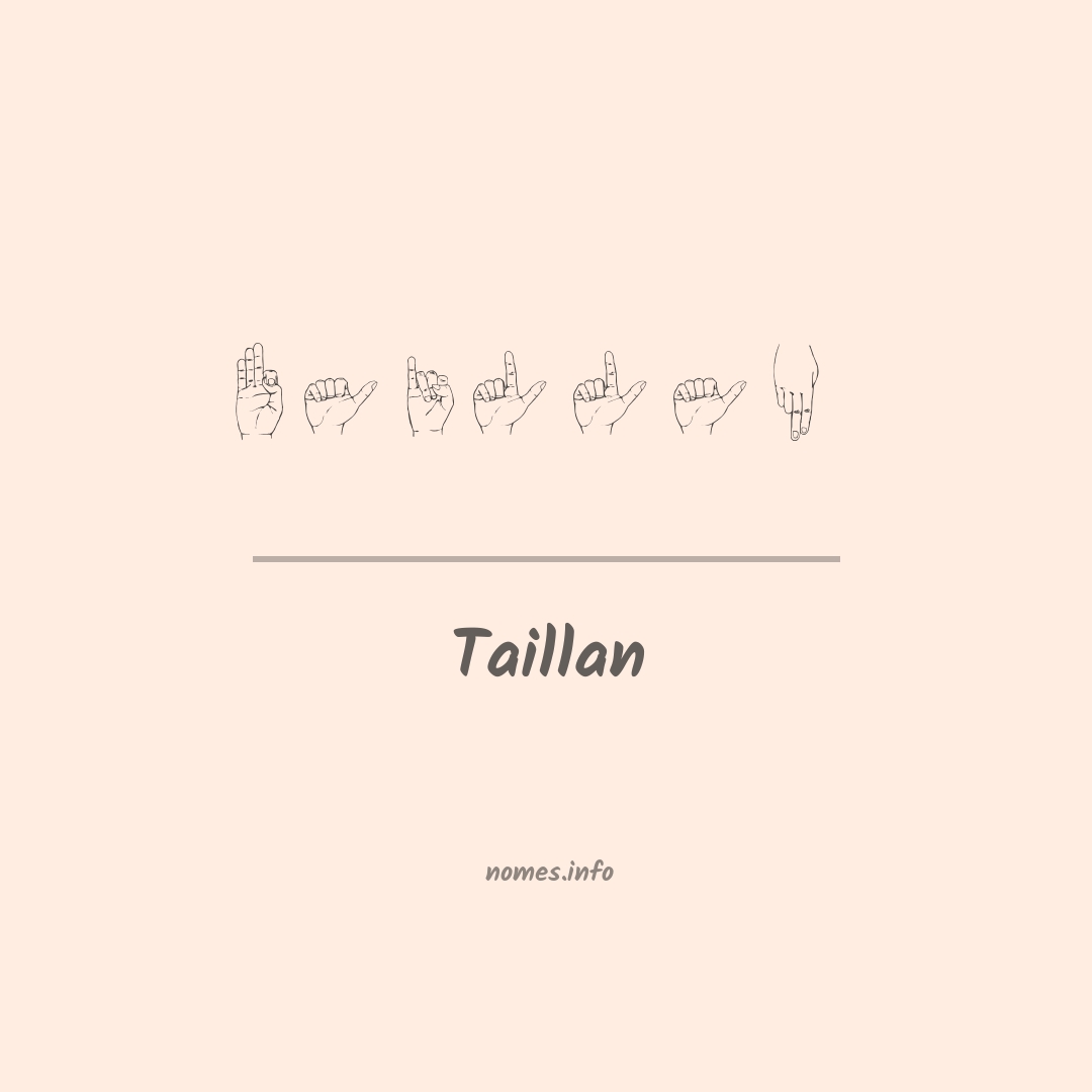 Taillan em Libras