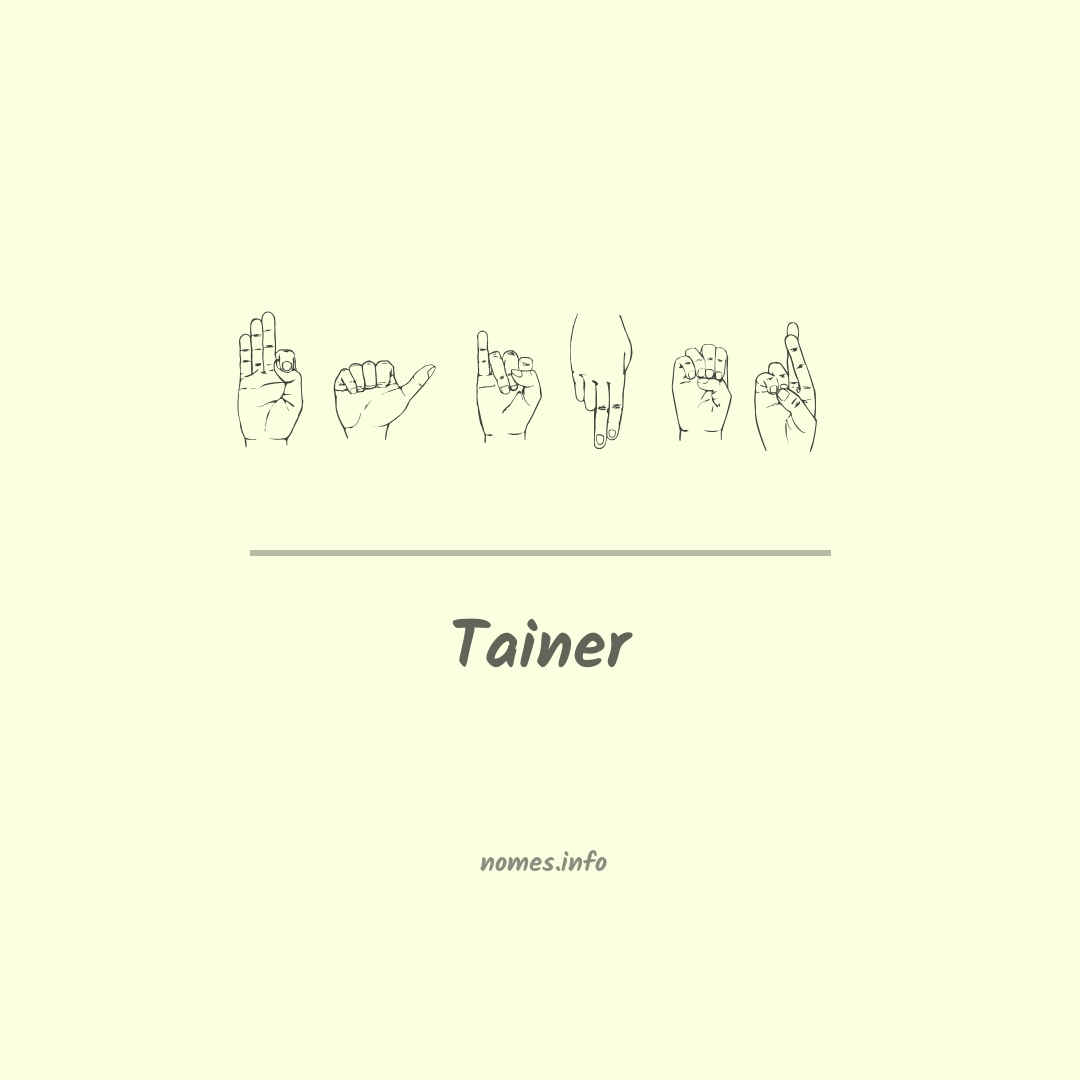 Tainer em Libras
