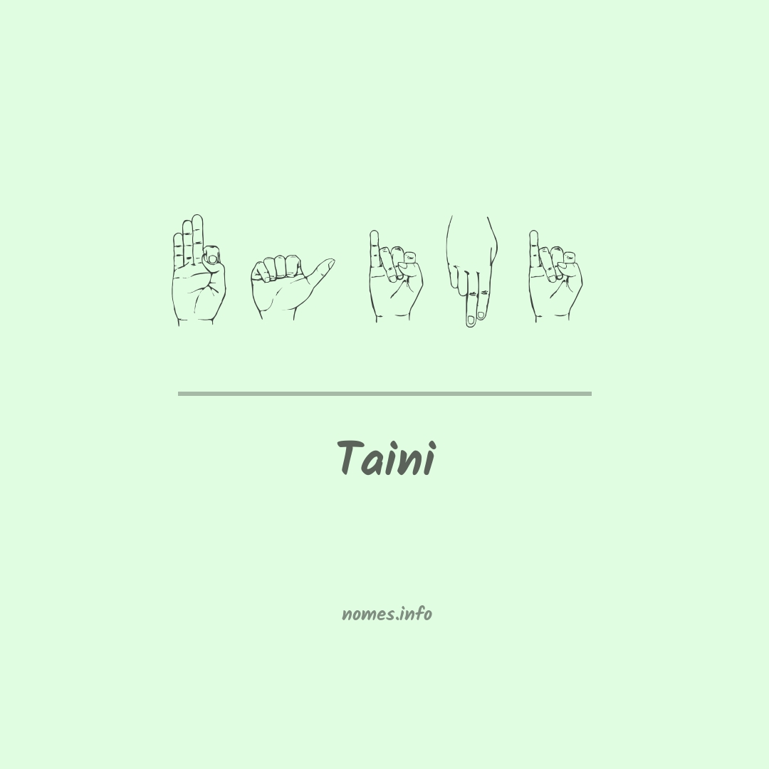 Taini em Libras