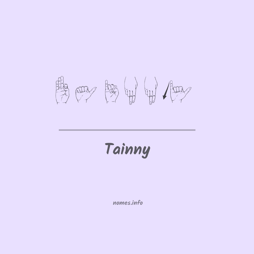 Tainny em Libras