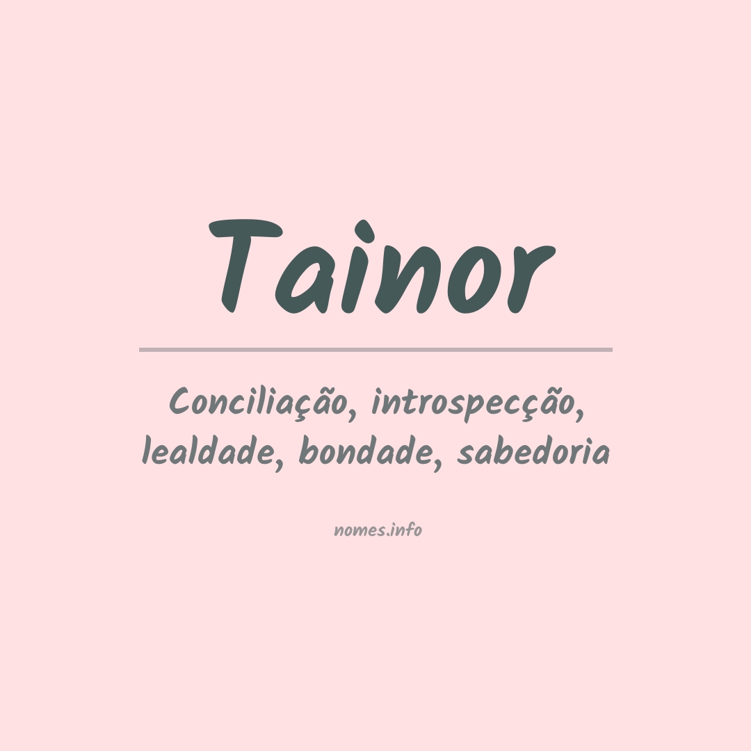 Significado do nome Tainor