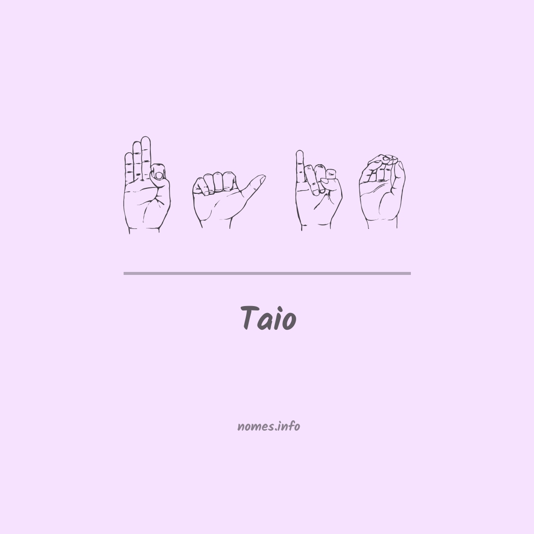 Taio em Libras