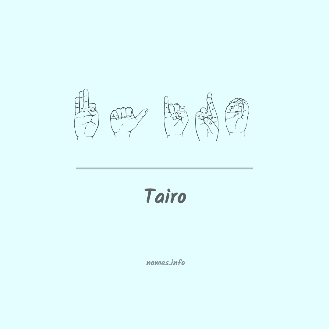 Tairo em Libras