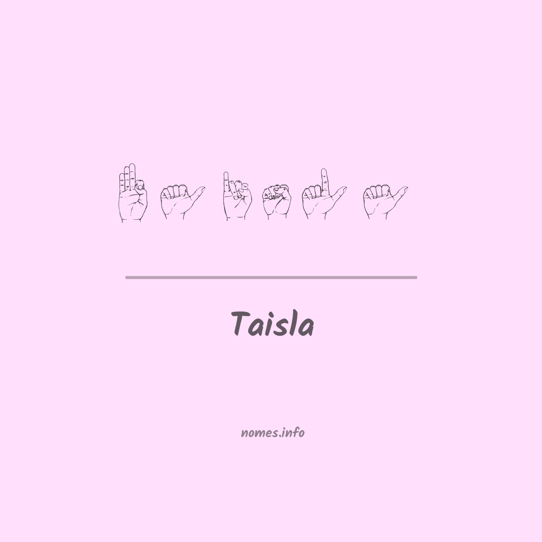 Taisla em Libras