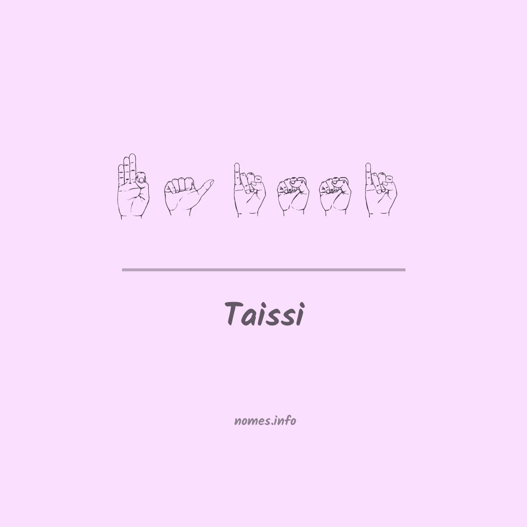 Taissi em Libras