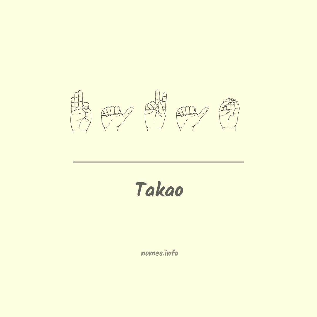 Takao em Libras