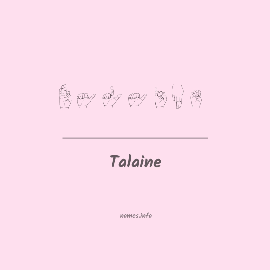 Talaine em Libras
