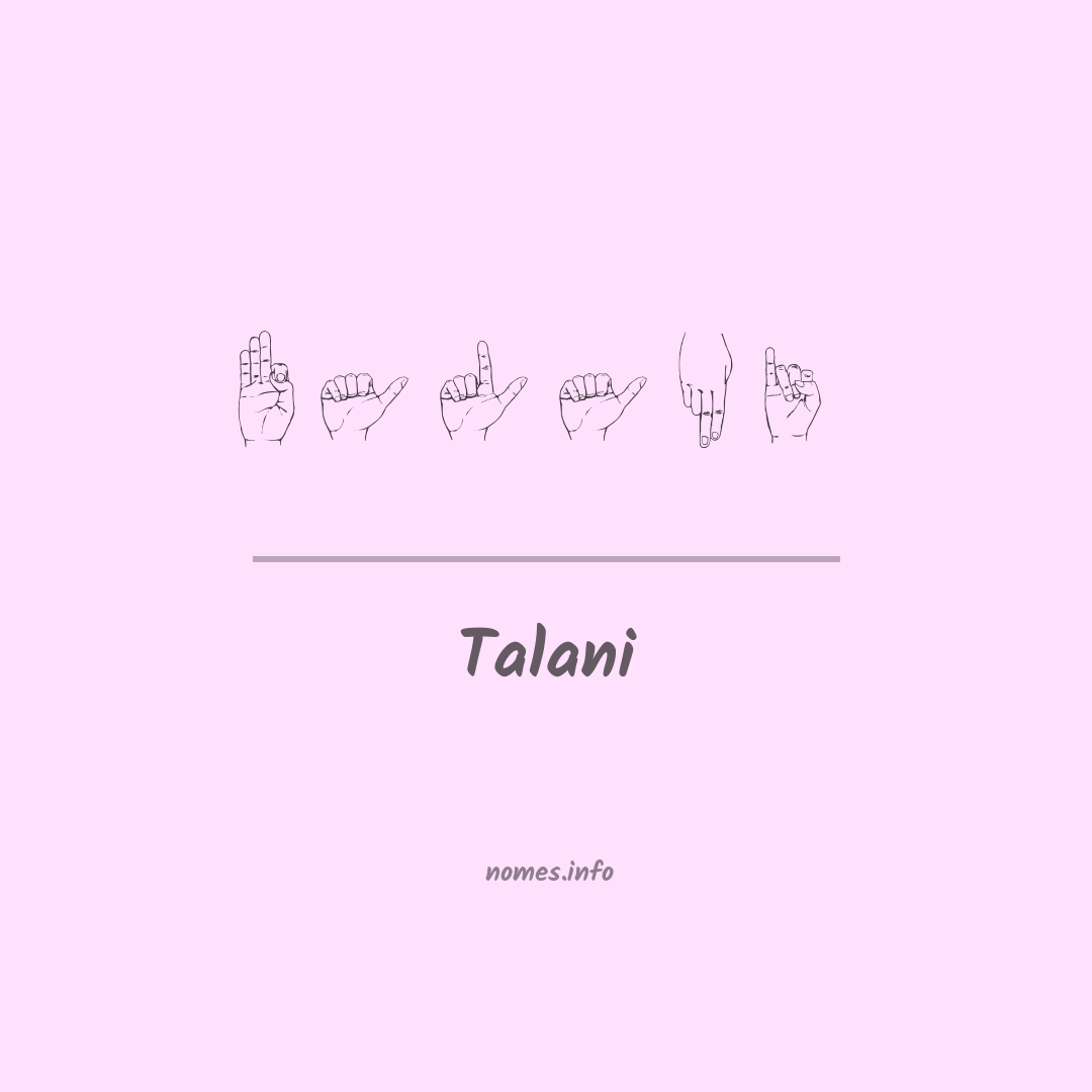 Talani em Libras