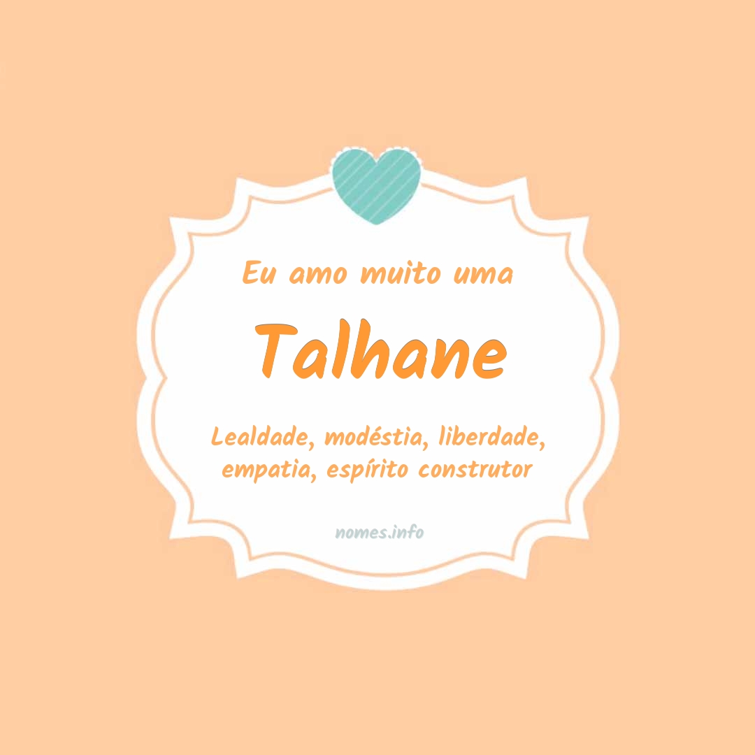 Eu amo muito Talhane