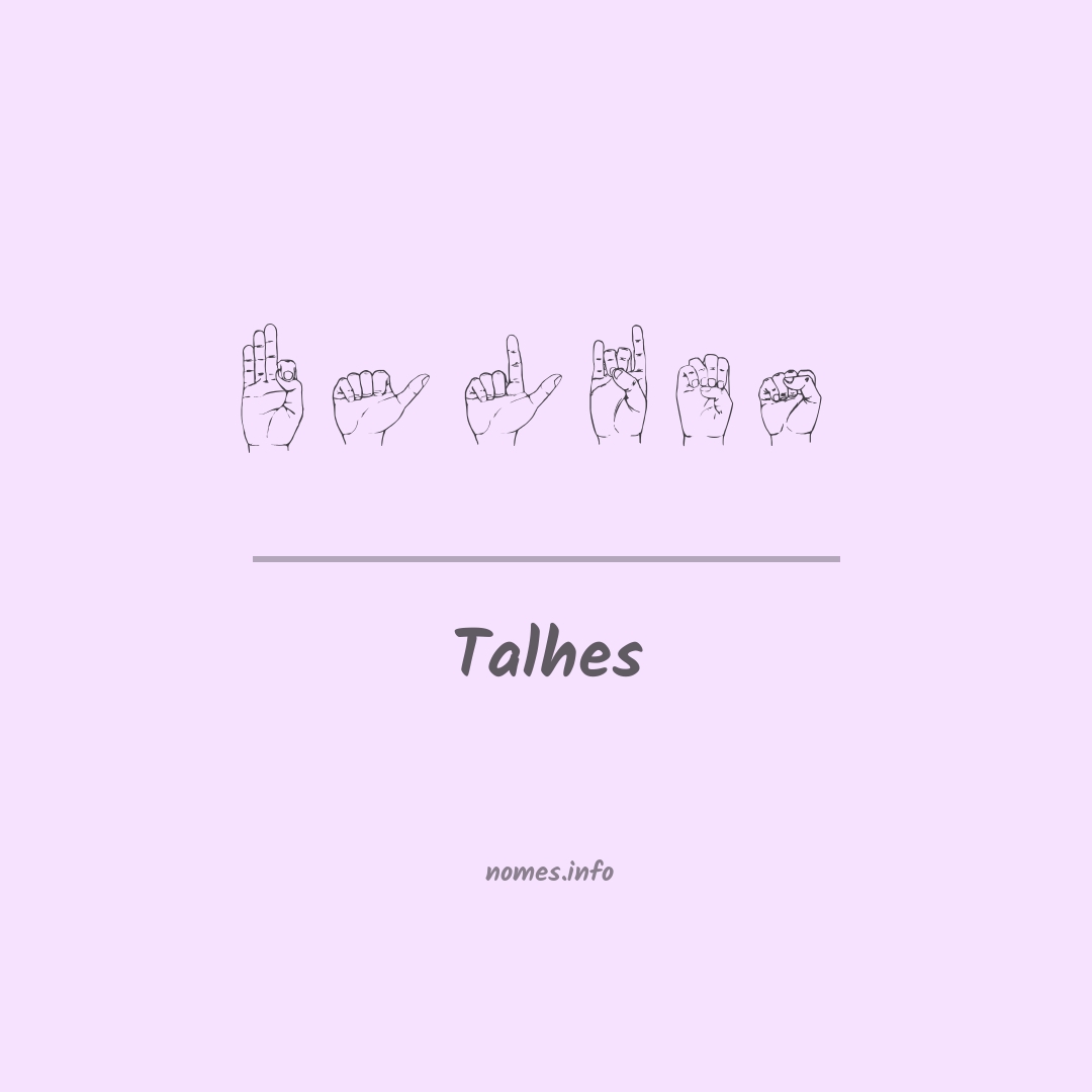 Talhes em Libras