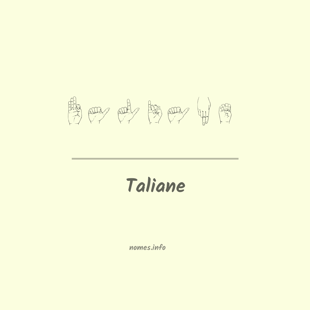Taliane em Libras
