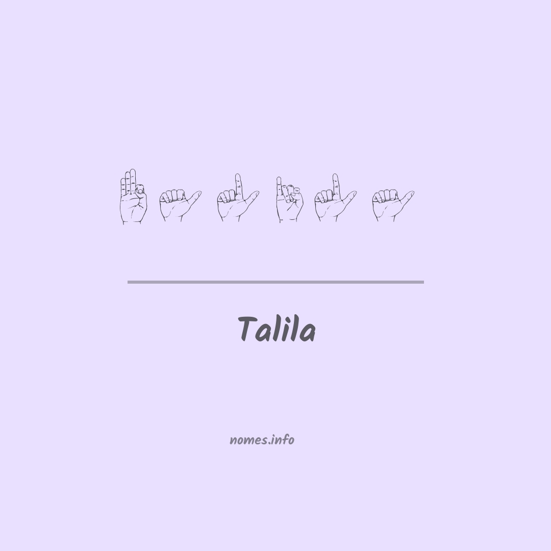 Talila em Libras