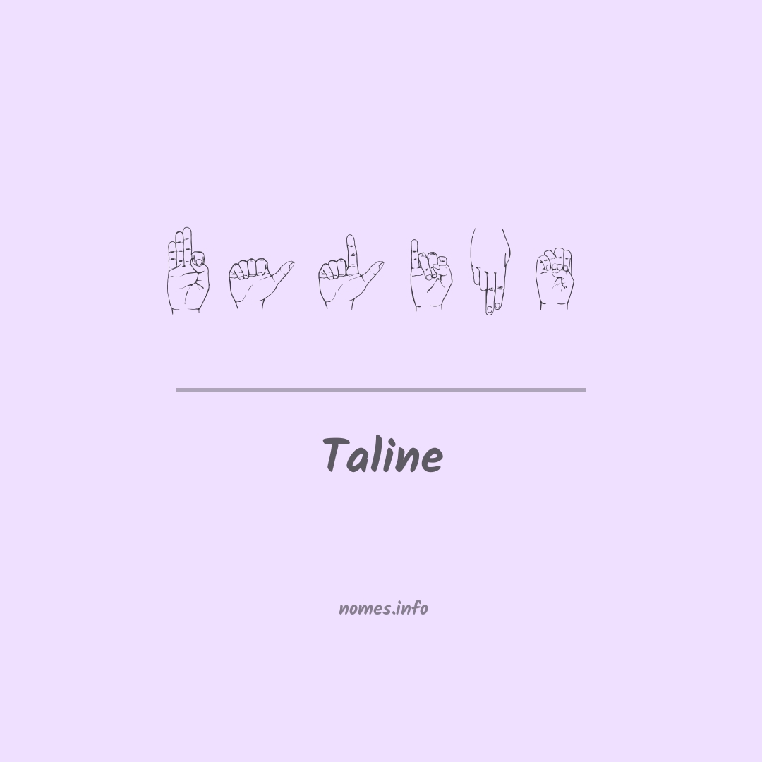 Taline em Libras