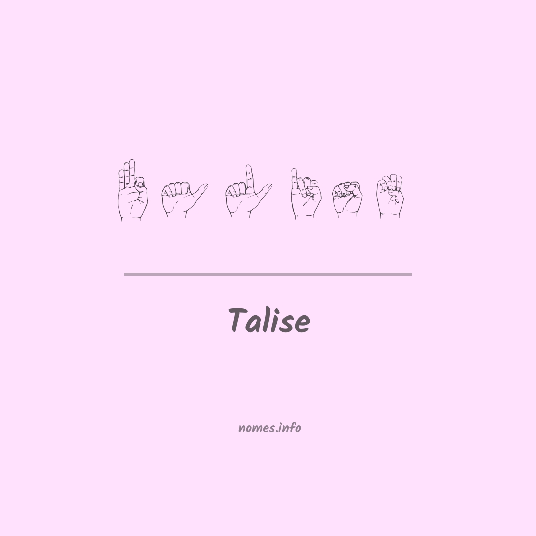 Talise em Libras