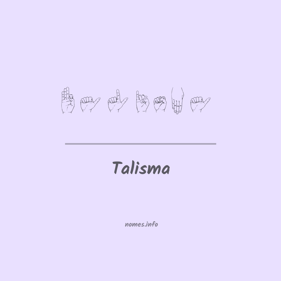 Talisma em Libras
