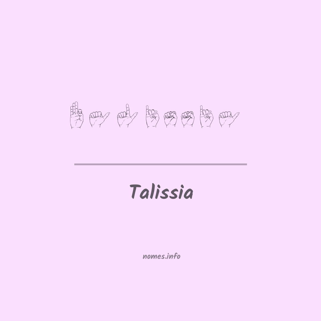Talissia em Libras
