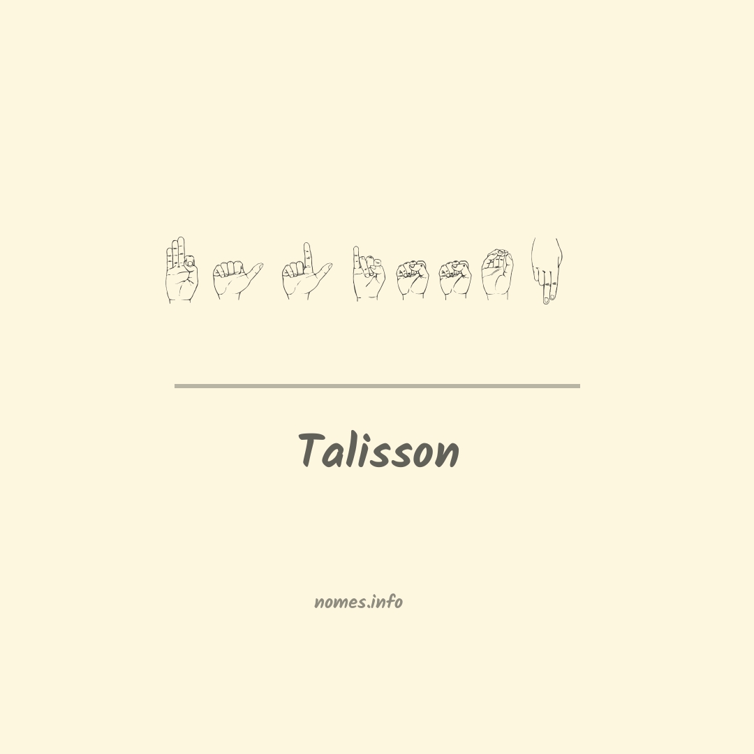 Talisson em Libras
