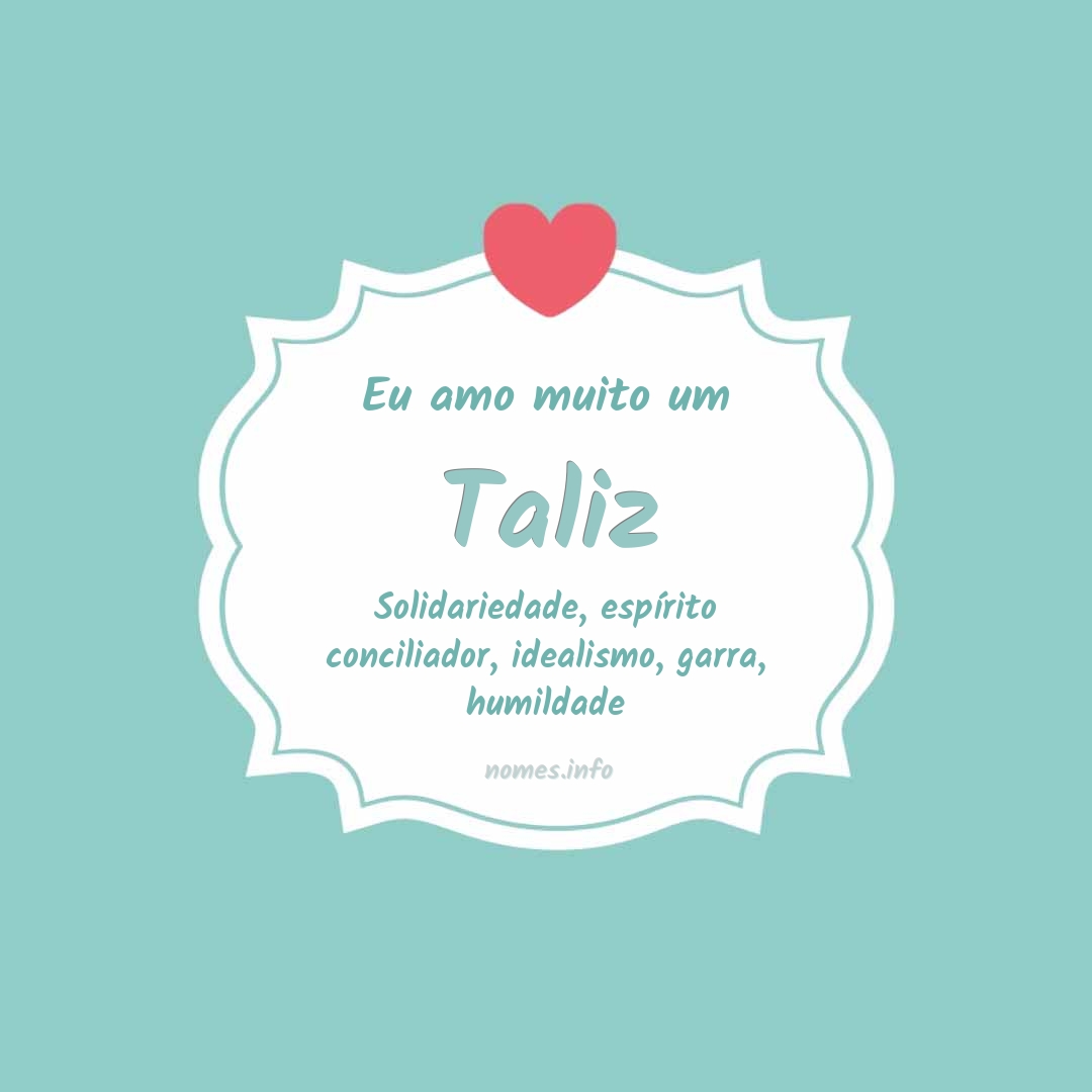 Eu amo muito Taliz