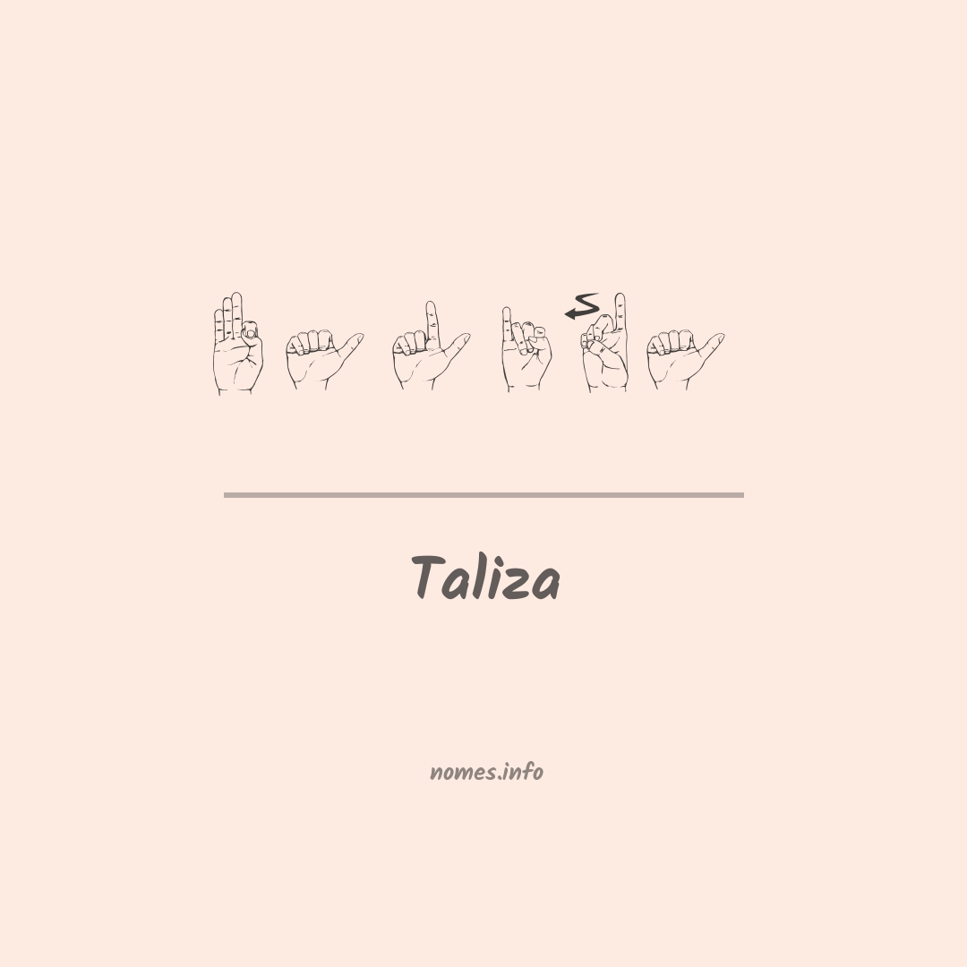 Taliza em Libras