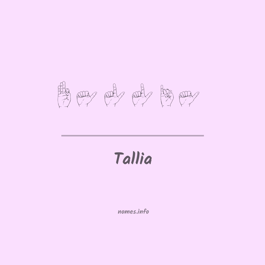 Tallia em Libras