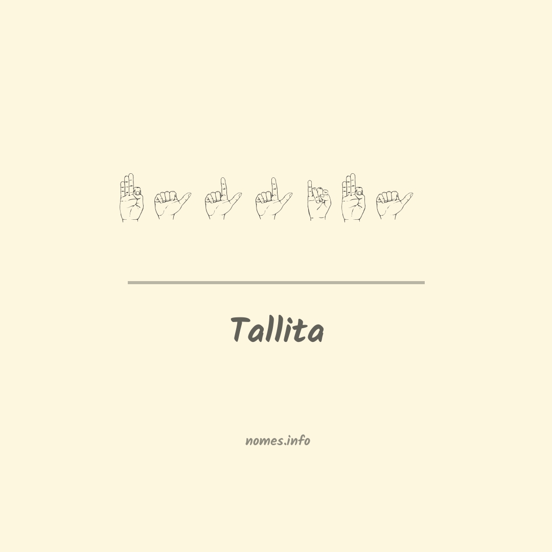 Tallita em Libras