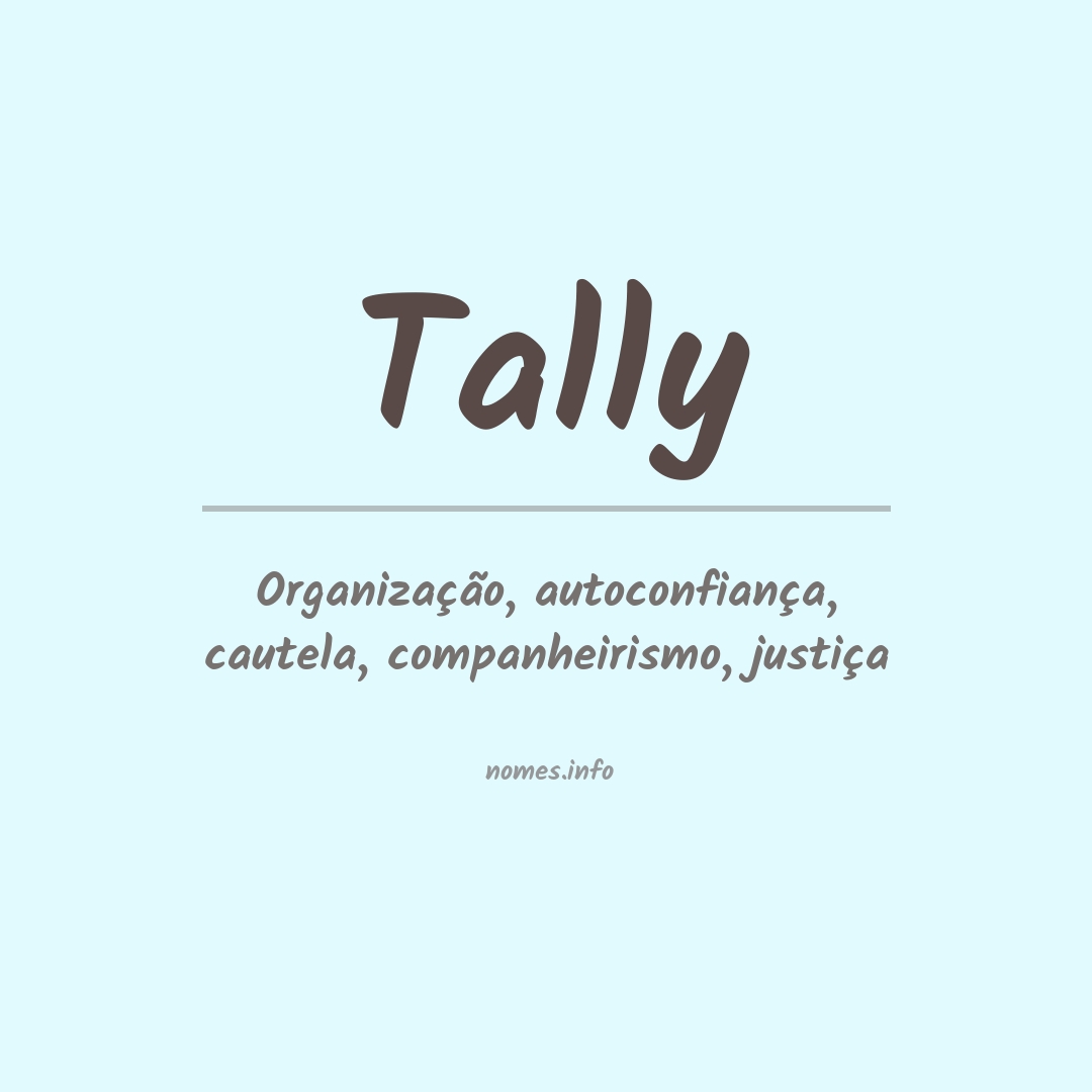 Significado do nome Tally