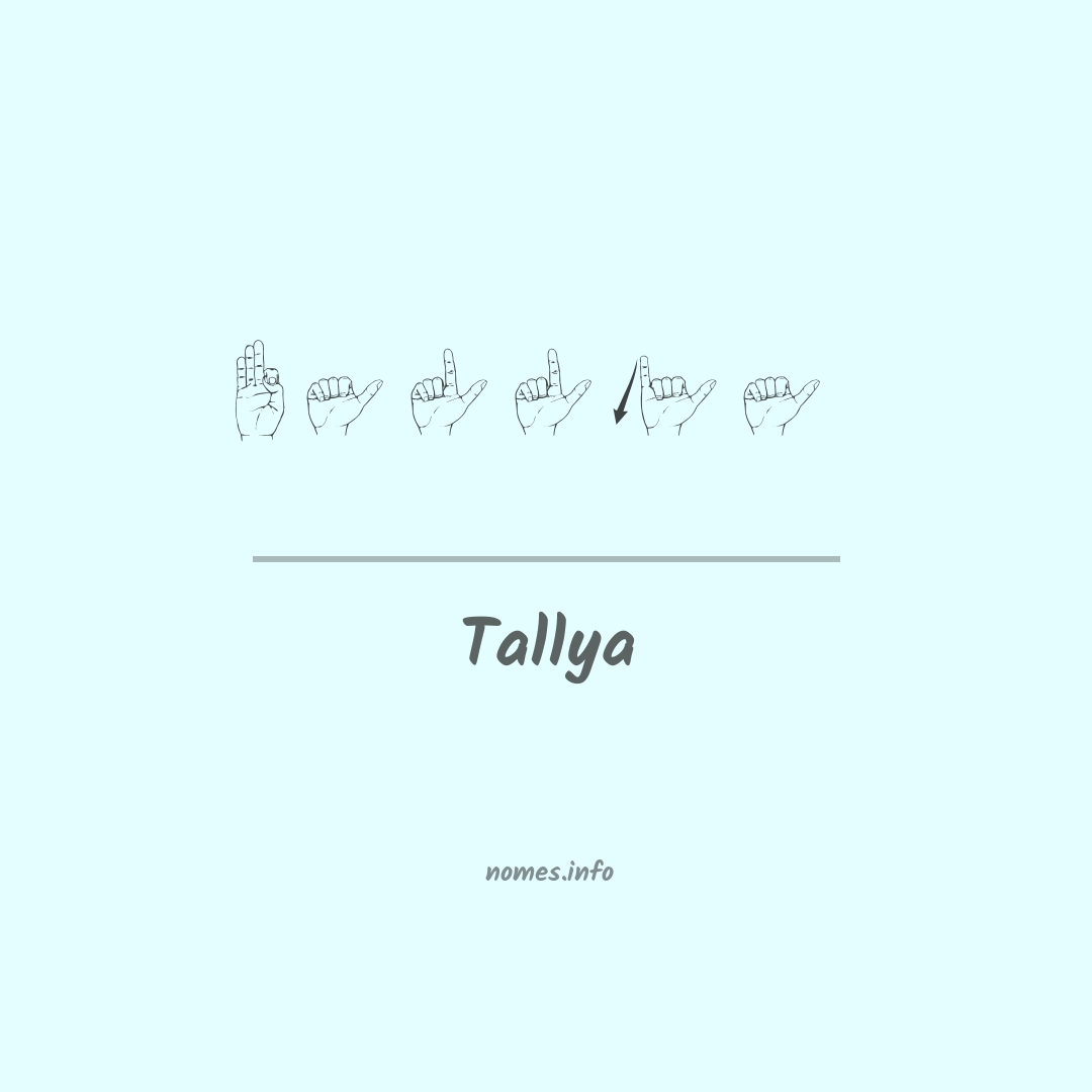 Tallya em Libras