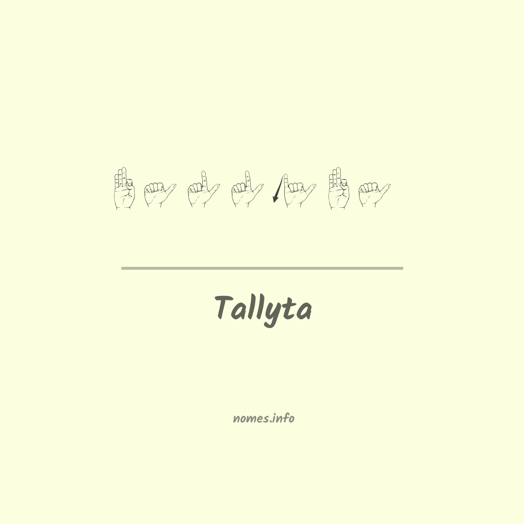 Tallyta em Libras