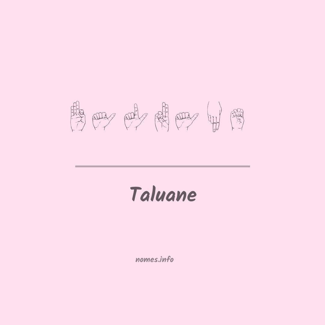 Taluane em Libras