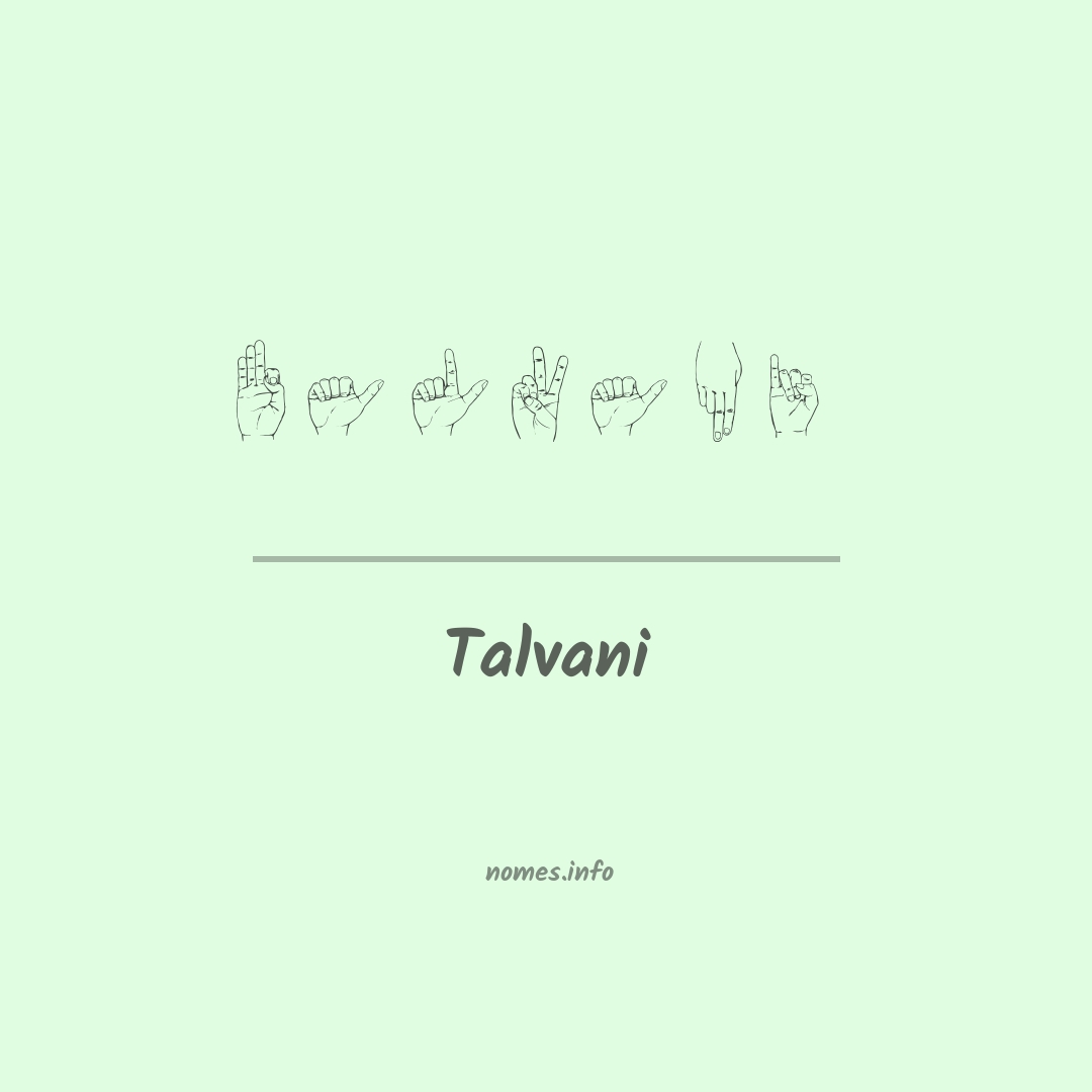 Talvani em Libras