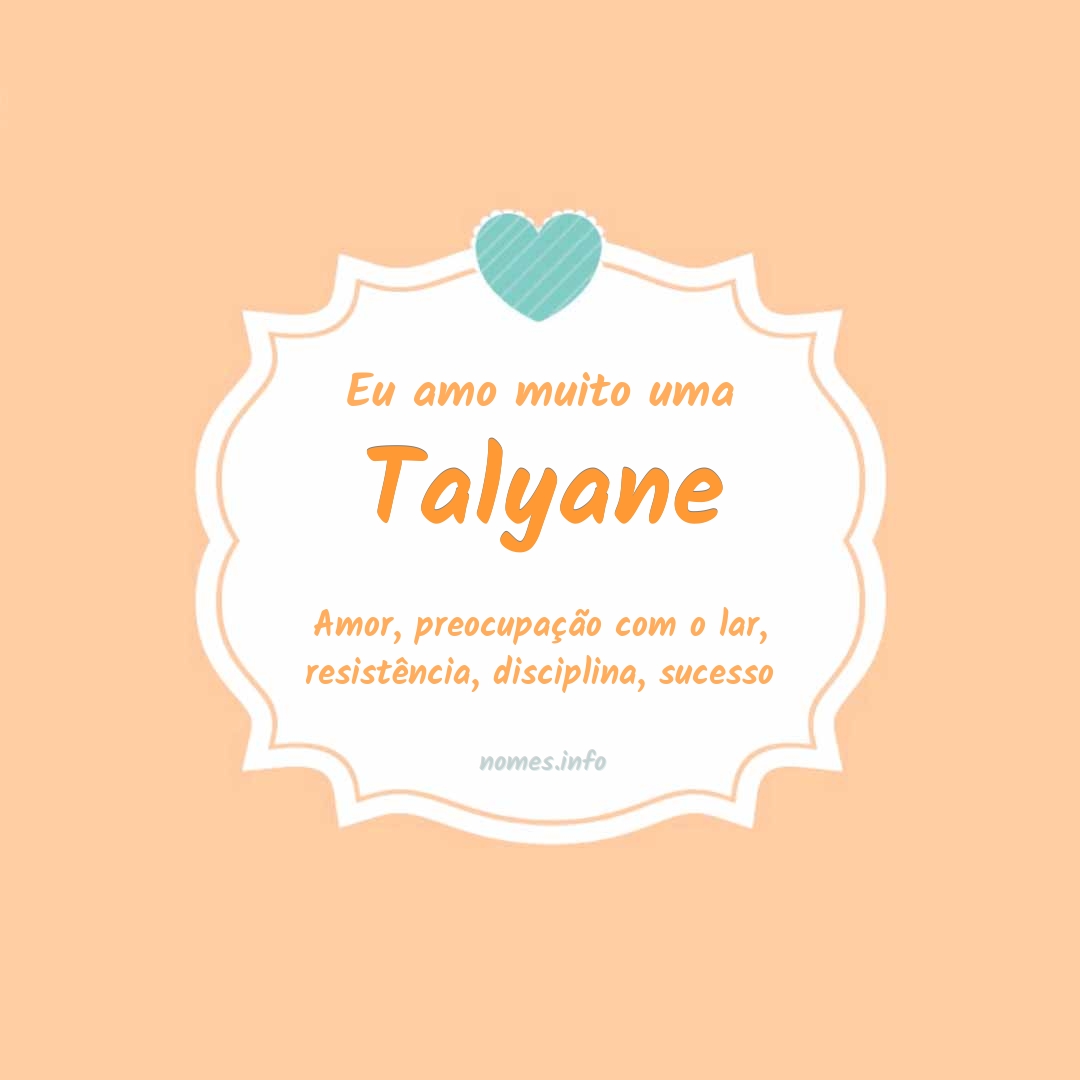 Eu amo muito Talyane