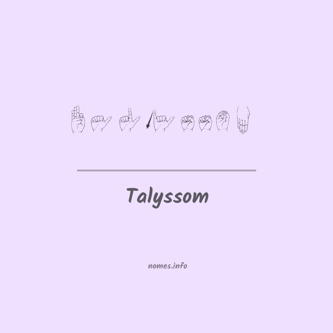 Talyssom em Libras