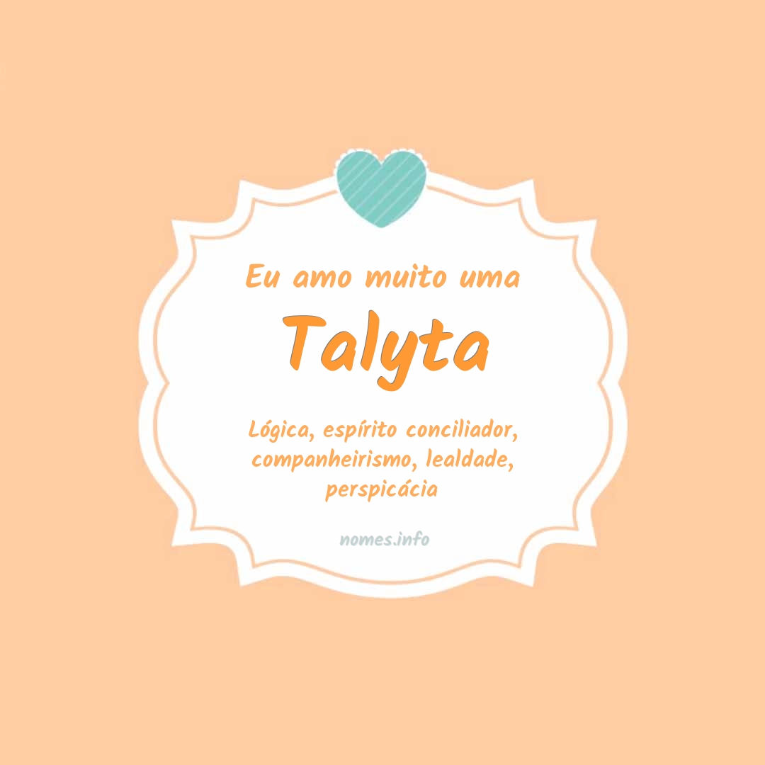 Eu amo muito Talyta