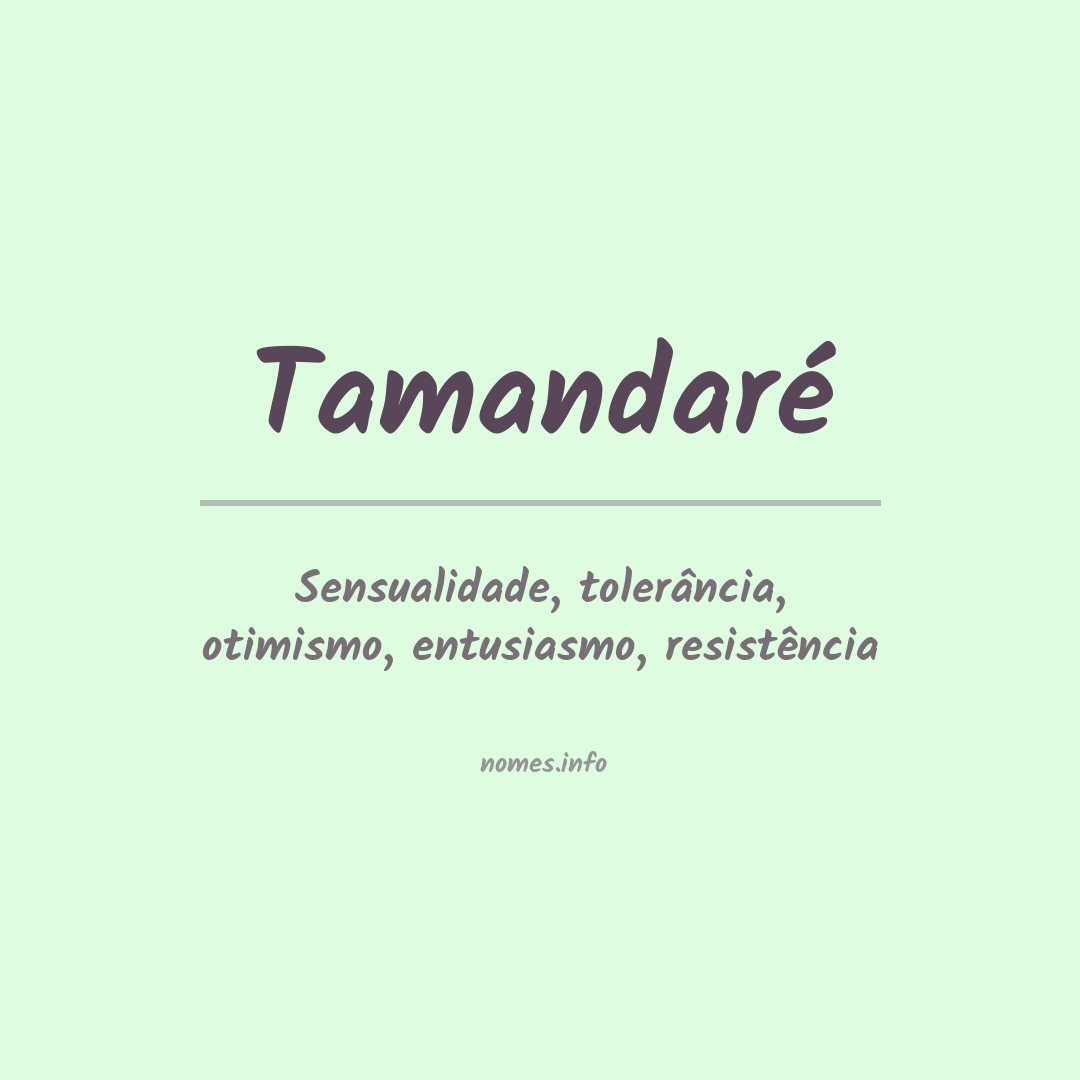 Significado do nome Tamandaré