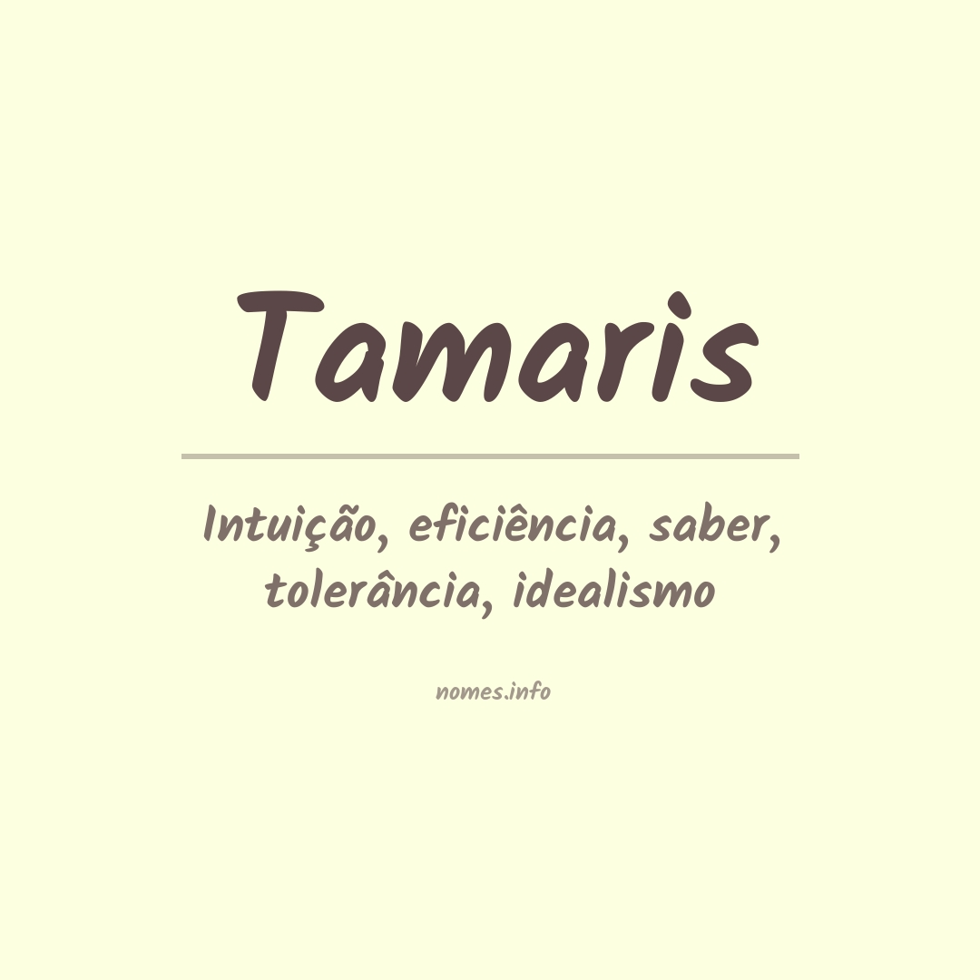 Significado do nome Tamaris