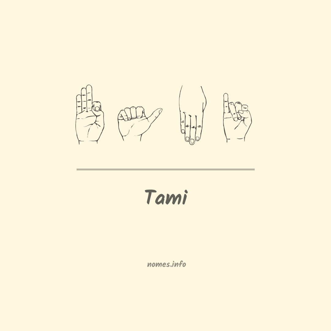 Tami em Libras Tami em Libras