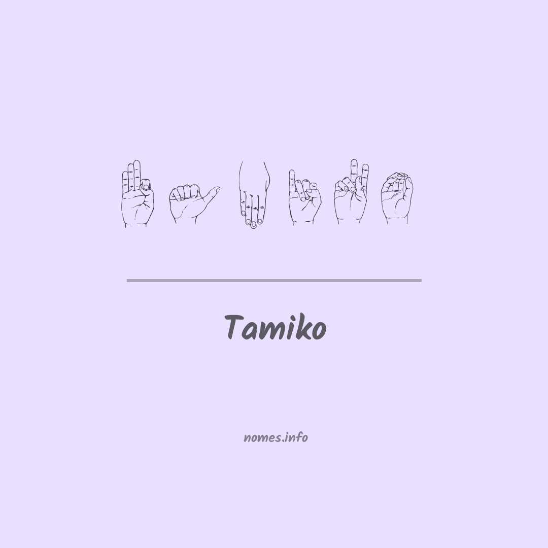 Tamiko em Libras