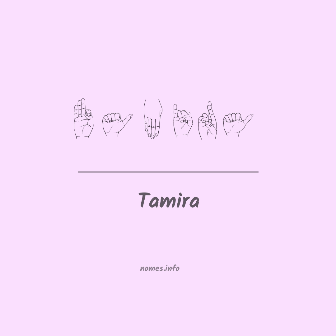 Tamira em Libras