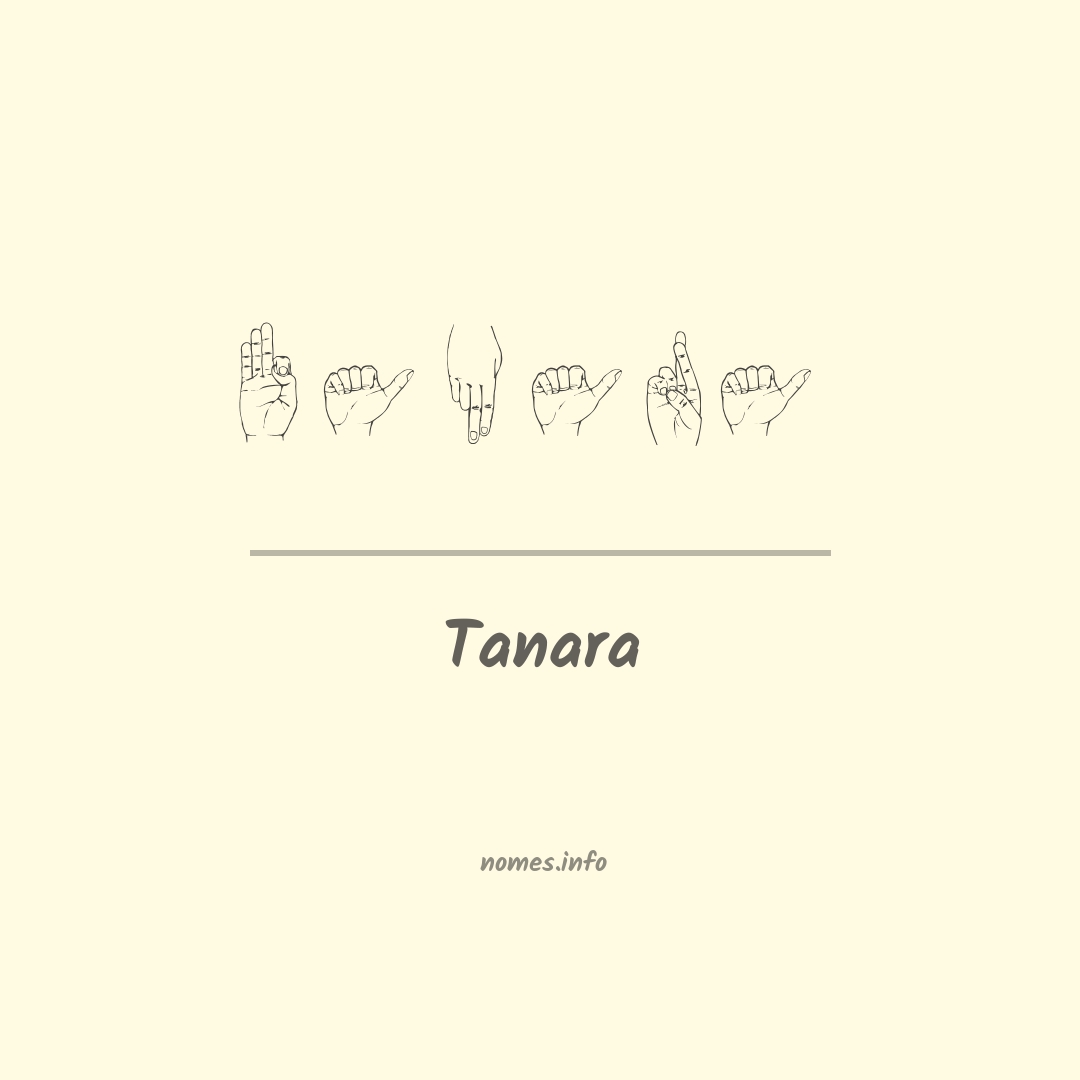 Tanara em Libras