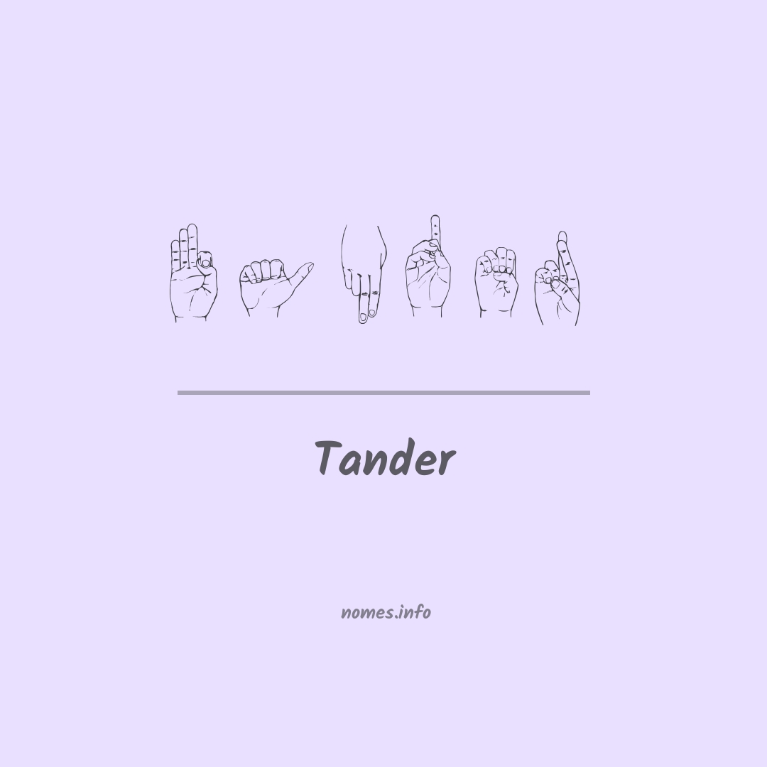 Tander em Libras