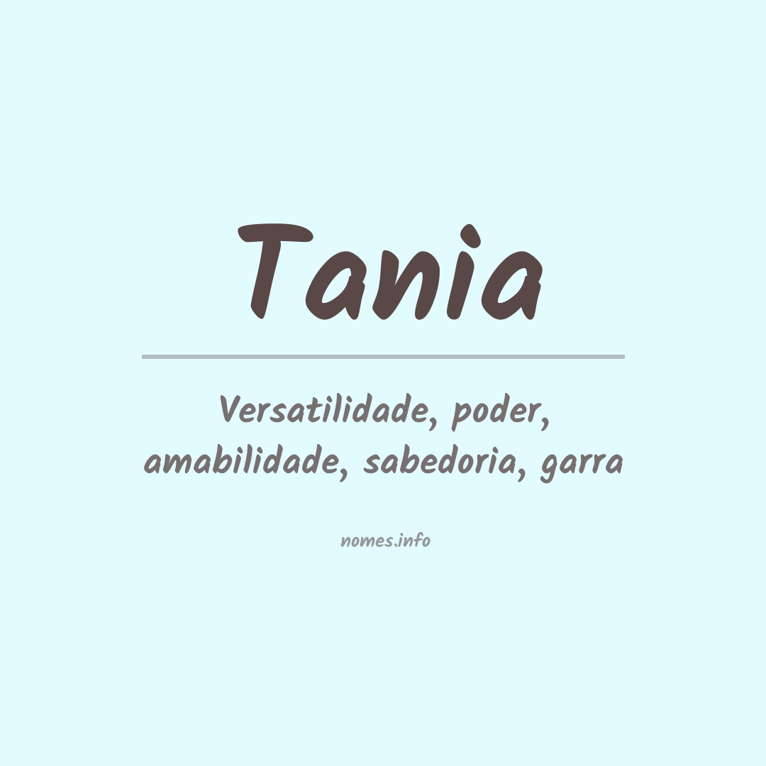 Significado do nome Tania