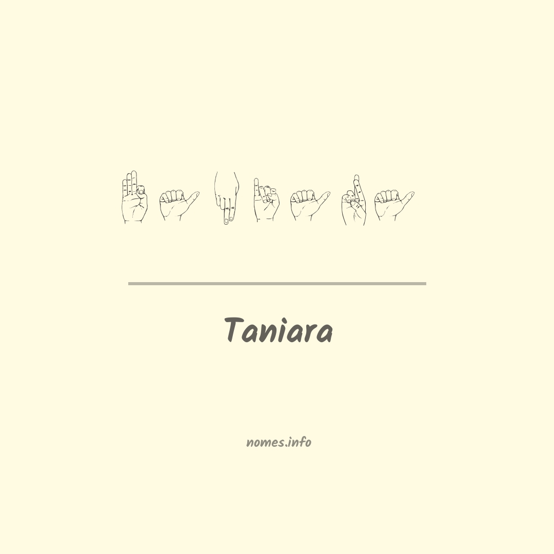 Taniara em Libras