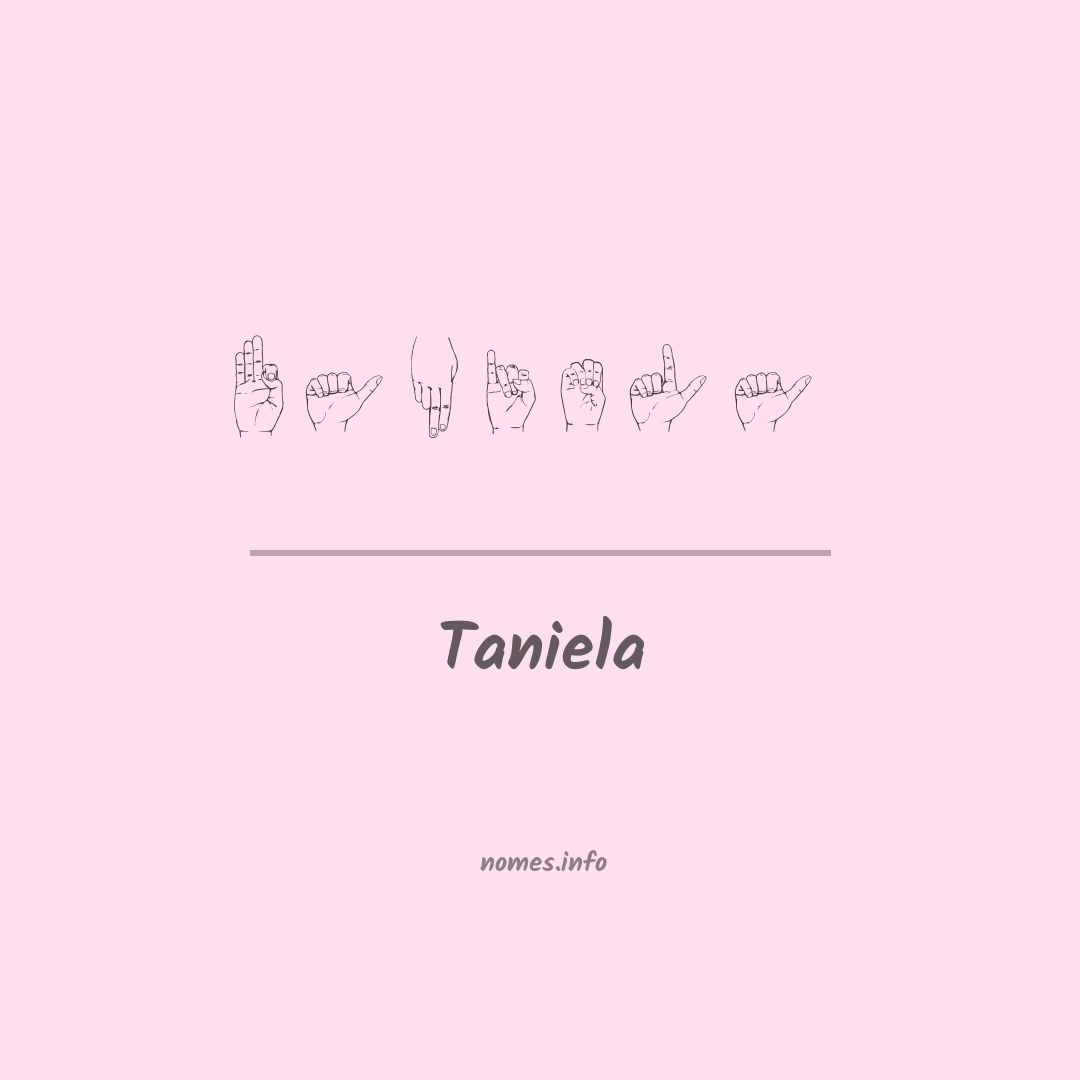 Taniela em Libras