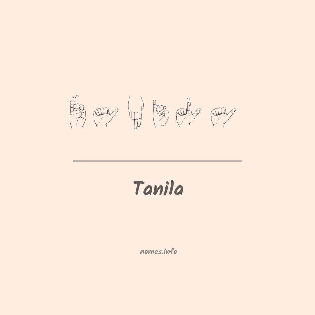 Tanila em Libras