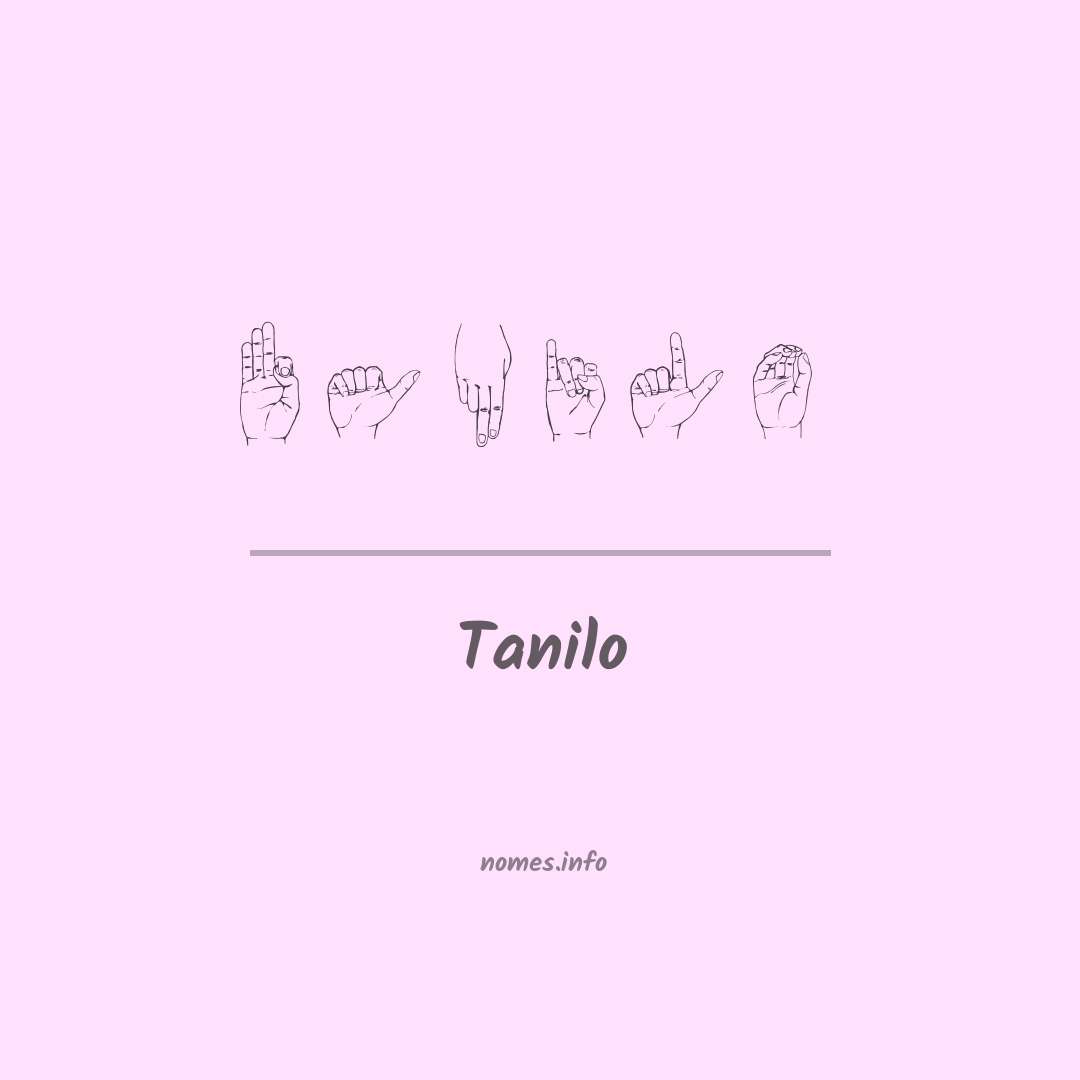 Tanilo em Libras