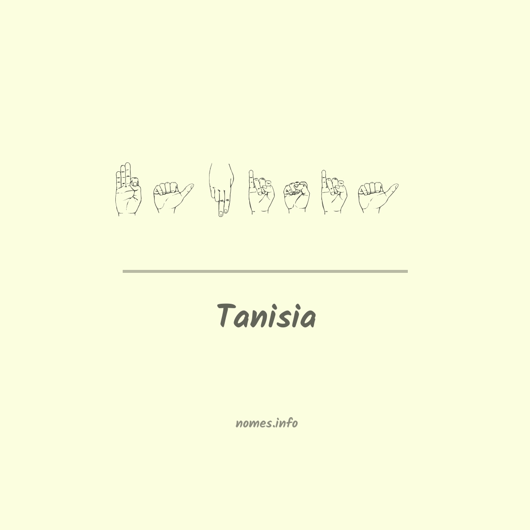 Tanisia em Libras