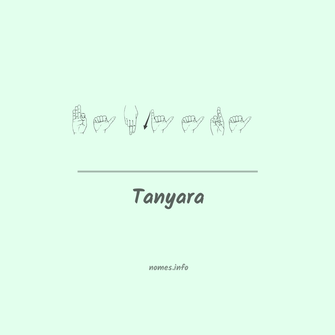 Tanyara em Libras