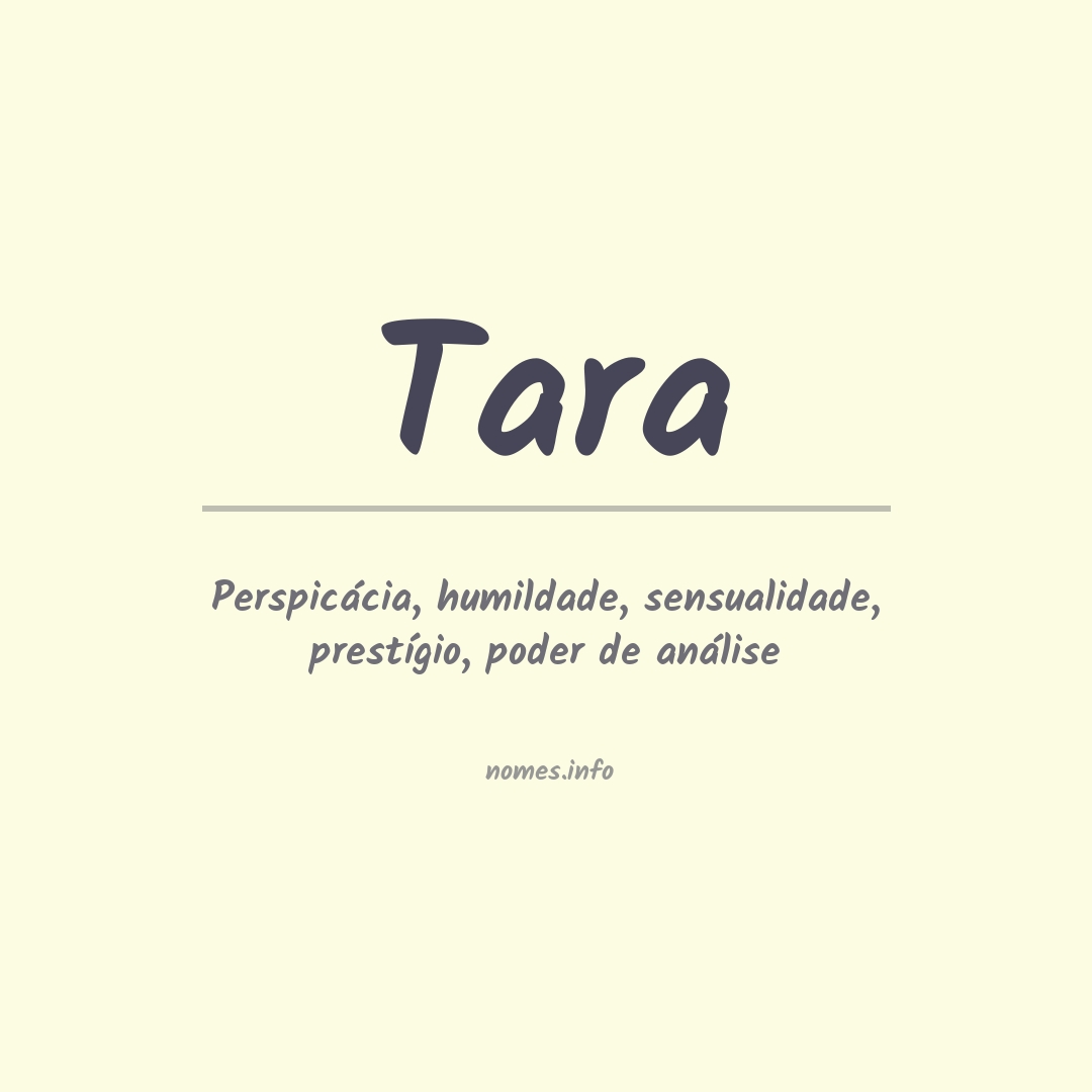 Significado do nome Tara