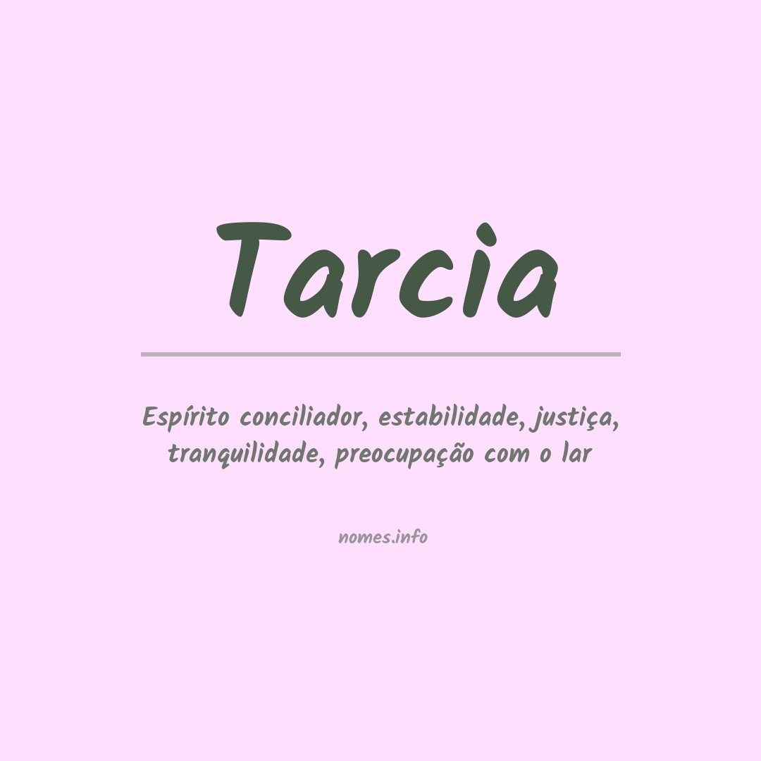 Significado do nome Tarcia