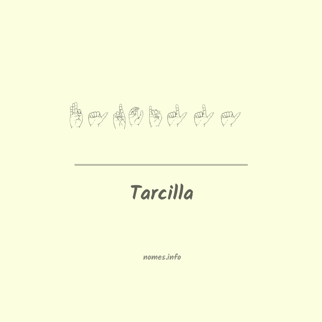 Tarcilla em Libras
